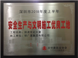 国速世纪大厦2018年度上半年安全生产与文明施工优良工地