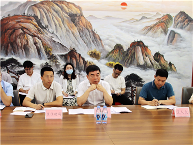 福田区人大常委会副主任钱强一行到我司走访调研